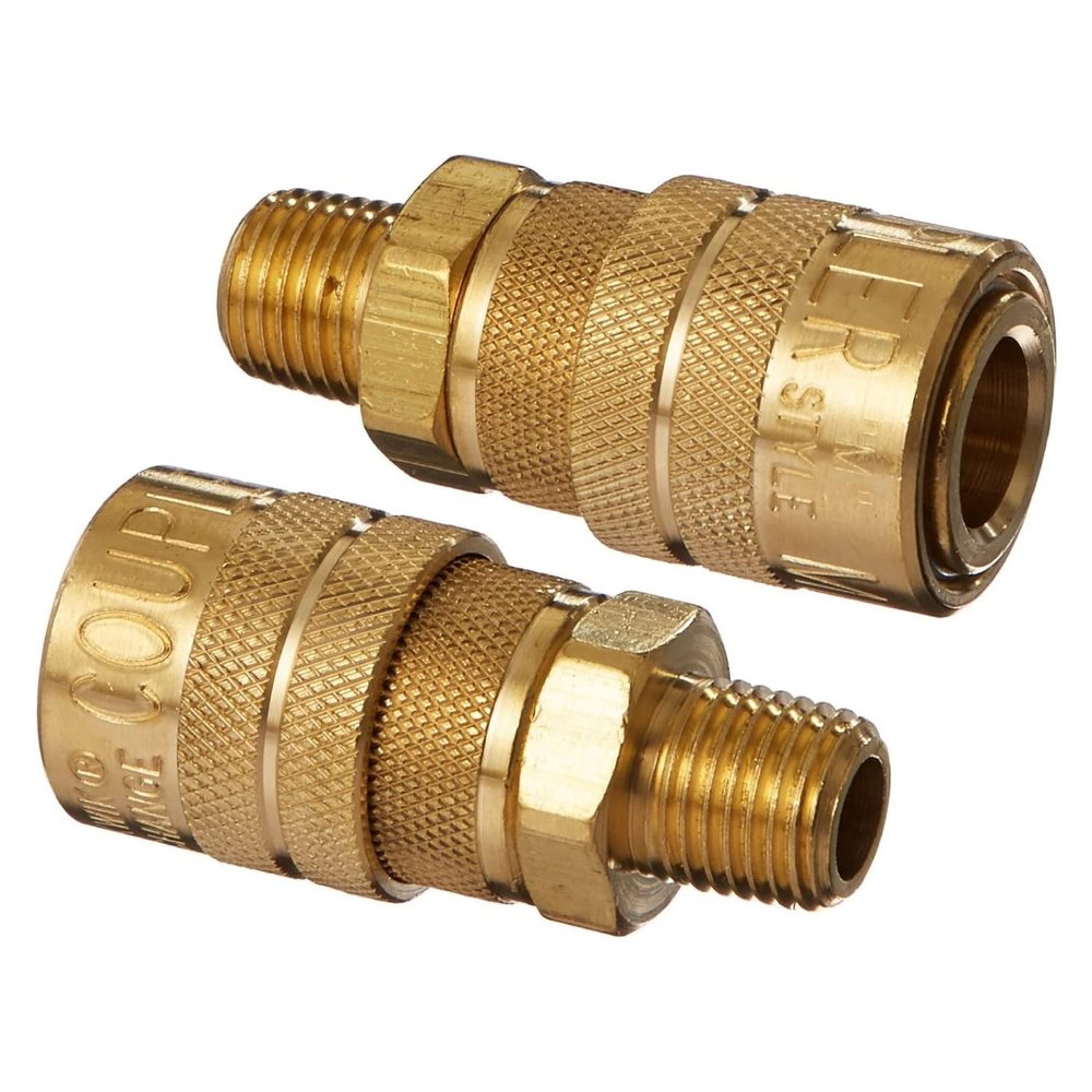 Milton (S-716) 1/4" Male NPT M Style (Industrial) Air fitting Quick Connect Coupler (Packaging May Vary)
