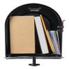 Gibraltar Mailboxes Tuff Body Large Capacity Galvanized Steel Black, Post-Mount Mailbox, TB1B0000 view 2