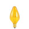 Bulbrite Incandescent F10 Candelabra Screw Base (E12) Light Bulb, 15 Watt, Amber view 1