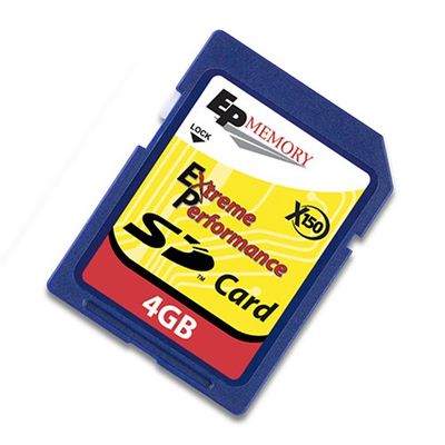 EP Memory 4 GB Flash Memory Card EPSD/4GB-150X