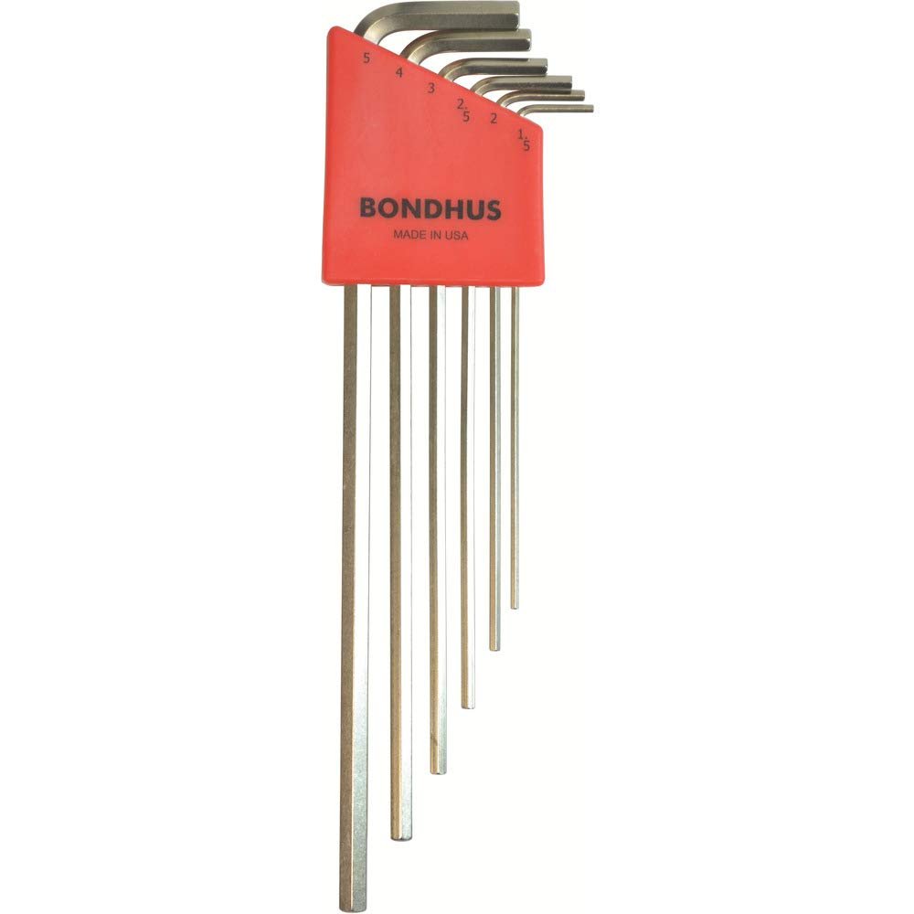 Set 6 BriteGuard Plated Hex L-Wrenches 1.5-5mm - Xlong