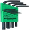 Bondhus 31734 Set of 8 Star L-wrenches, Short Length, sizes T9-T40, multi, one size view 1
