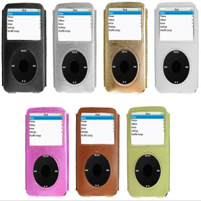 i-doll Rainbow leatherskin for iPod 5G 30&60GB, Silver