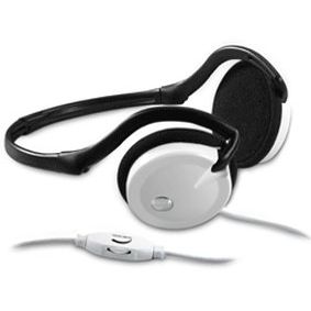 Genius HS-02i Foldable Neckband Stereo Headset (White)