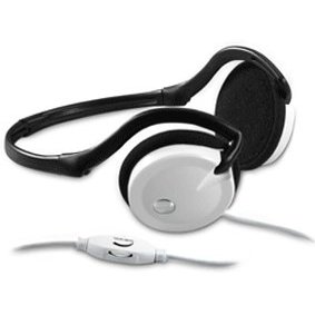 Genius HS-02i Foldable Neckband Stereo Headset (White)