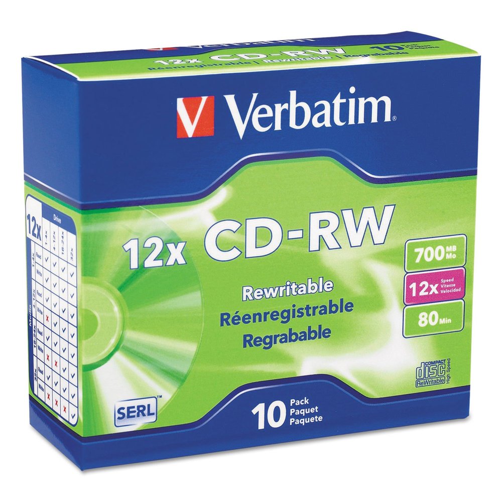 Verbatim VER95156 CD-RW Discs