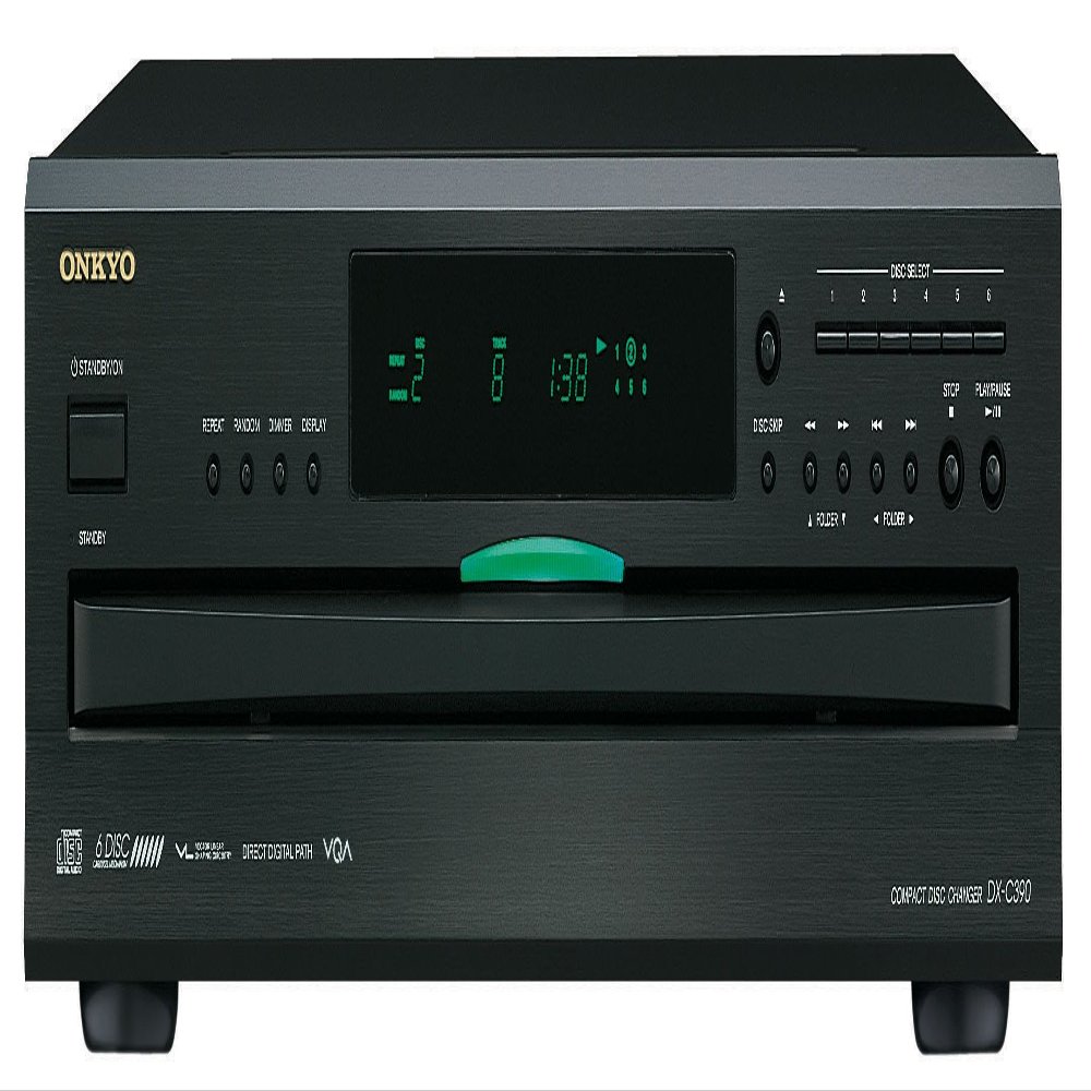 Onkyo DX-C390-B 6-Disc CD Carousel Changer - Black