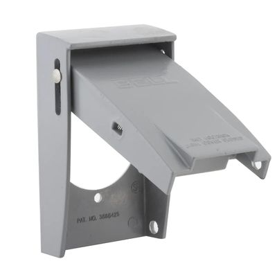 BELL Hubbell-Bell 5030-0 Rayntite Weatherproof Cover, 2.15 in Dia X 4-1/2 in L X 2-3/4 in W, Gray, Grey