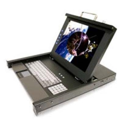 1U 17IN LCD KVM Blk Console 8PORTS Kb Touchpad 1YR Warr