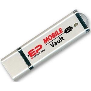 2GB Mobile Vault Flash Drive USB with 256BIT AES Sw Encryption