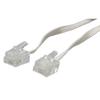 Across AEM671 Modular Cable, 16.4 ft (5 m), 6 Poles, 4 Cores, Flat Cord, Ivory