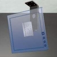 Alphartec PS-8FHU-B Large LCD Display Arm, Supports 22.0 lbs (10 kg), Top Hanging Stand, Black