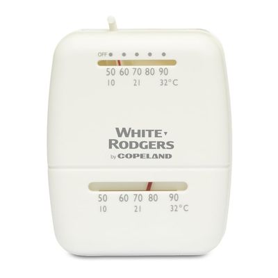 White Rodgers 1C20-101 Single-Stage Snap-Action Low Voltage Room Thermostat