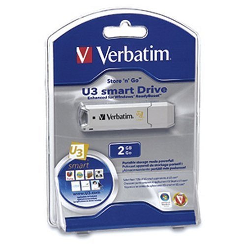 Verbatim Store 'n' Go 2 GB U3 Smart Flash Drive 95326 (Silver)