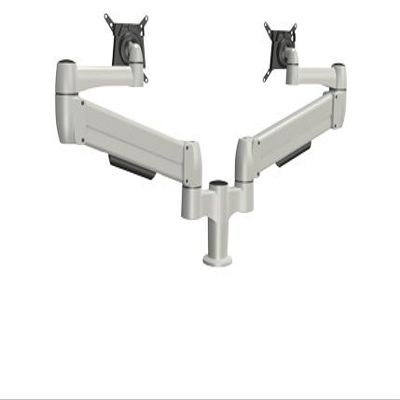 Double SpaceArm Monitor Arm - Clamp Mount, Black