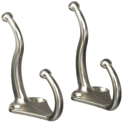 Stanley Hardware 75-6117 Stanley 756117 - Satin Nickel Plated(15) Coat & Hat Hook
