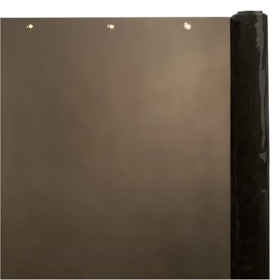 Steiner 332-60-25GR Arcview 14 Mil Flame Retardant Gray Tinted Transparent Vinyl Curtain Roll, Smoke Gray, 60-Inch x 25-Yard