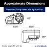 Lewmar 12V Pro-Series Gypsy with 316 Stainless Steel for Boats 20'-38' with 5/16" G4 Chain, Max Pull 1,000 lbs. - 2020201170 view 2