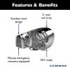 Lewmar 12V Pro-Series Gypsy with 316 Stainless Steel for Boats 20'-38' with 5/16" G4 Chain, Max Pull 1,000 lbs. - 2020201170 view 4