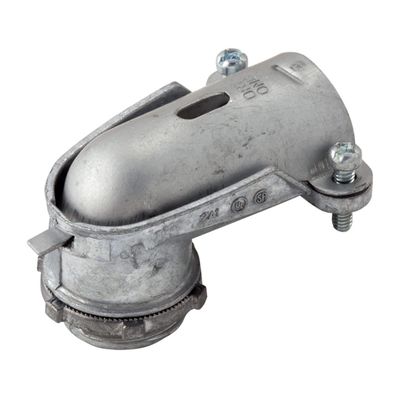 3/4 in. 90 Degree Flex/AC Squeeze Connector, Uninsulated