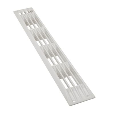 Plastic Zebra Louvered Vent White