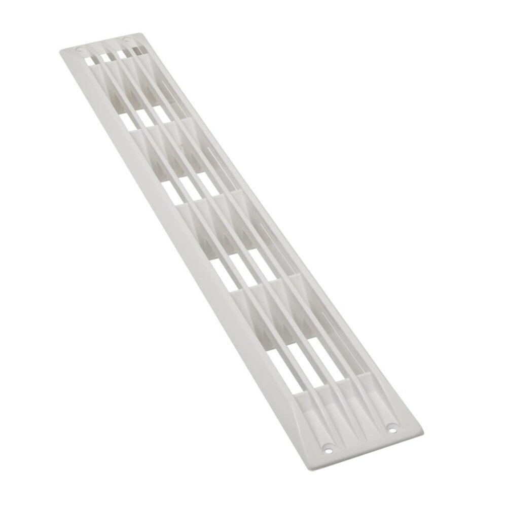 Plastic Zebra Louvered Vent White