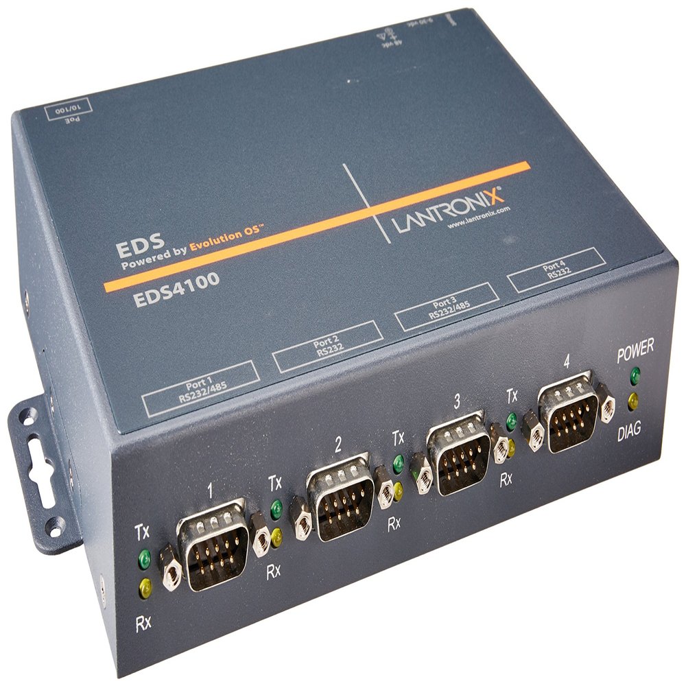 Lantronix Device Networking Ed41000p2-01 4port Terminal/device Server Intl Ps Ed41000p2-01