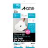 A-One 29164 Label Stickers, CD/DVD Labels, Inkjet, Small Inner Diameter, A4, 2 Labels, 50 Sheets view 1