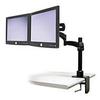 5INCH Extension with Attached Bow Pivot - Monitor Arm Extender - Black view 1