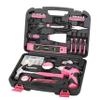Apollo Tools 135 Piece Household Pink Hand Tools Set with Pivoting Dual-Angle 3.6 V Lithium-Ion Cordless Screwdriver - DT0773N1 view 1