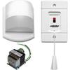 ALPHA COMMUNICATIONS EK117B Buzzer, CDL123B Corridor Dome Light, Emergency Call KIT, Include:, SF117/2A Emergency Pull Cord Station, SS106 Pigtail Transformer view 1