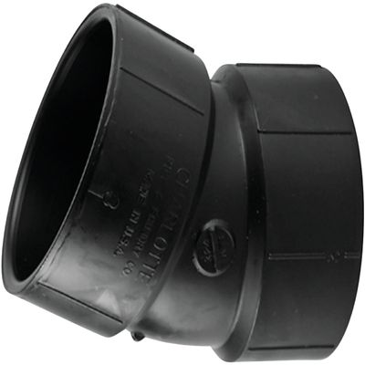 Charlotte Pipe Elbow Abs/Dwv 4" 22-1/2 Deg. Black