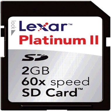 Lexar SD2GB-60-666 PlatinumII 2GB SD Card