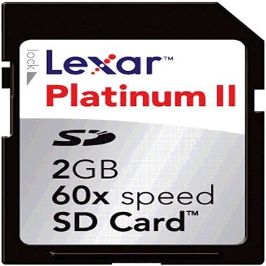 Lexar SD2GB-60-666 PlatinumII 2GB SD Card