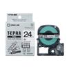 Kingjim SS24KW Tepra PRO Tape Cartridge, Strong Adhesive, 0.9 inches (24 mm), White Label/Black Character, Length 32.8 ft (8 m) view 1