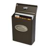 Gibraltar Mailboxes DVKPBZ00 Designer locking mailbox, Bronze w/Satin Nickel, 9.7 x 4.4 x 12.6 inches view 2