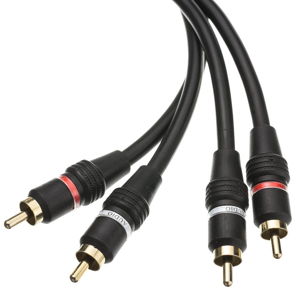 CableWholesale 25-Feet CBLWHL 2 RCA Male/2 RCA Male High Quality Audio Cable (10R2-02125)