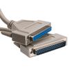 CableWholesale 10 feet Serial Extension Cable, DB37 Male to DB37 Female, 37 Conductor, 1:1, Beige, Serial Extender for Printer, PC, Networks, DB37 Cable, DB37 Male to Female Serial Extension Cable view 1