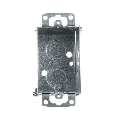 Steel City CDOW 3" x 2" Gangable Switch Box, 12.5 Cubic Inches, 2-1/2" Deep, 1/2" Knockouts, Pre-Galvanized Steel, Beveled Corners and Ears Flush
