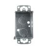 Steel City CDOW 3" x 2" Gangable Switch Box, 12.5 Cubic Inches, 2-1/2" Deep, 1/2" Knockouts, Pre-Galvanized Steel, Beveled Corners and Ears Flush view 1