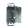 Steel City CDOW 3" x 2" Gangable Switch Box, 12.5 Cubic Inches, 2-1/2" Deep, 1/2" Knockouts, Pre-Galvanized Steel, Beveled Corners and Ears Flush view 2