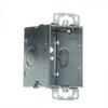 Steel City CDOW 3" x 2" Gangable Switch Box, 12.5 Cubic Inches, 2-1/2" Deep, 1/2" Knockouts, Pre-Galvanized Steel, Beveled Corners and Ears Flush view 3