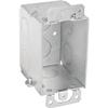 Steel City CDOW 3" x 2" Gangable Switch Box, 12.5 Cubic Inches, 2-1/2" Deep, 1/2" Knockouts, Pre-Galvanized Steel, Beveled Corners and Ears Flush view 4