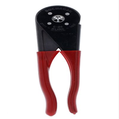 IDEAL INDUSTRIES INC. C24 Four-Way Crimp Tool  Spring Loaded, Fingertip Adjustment Wire Crimper for Two Connector Sizes