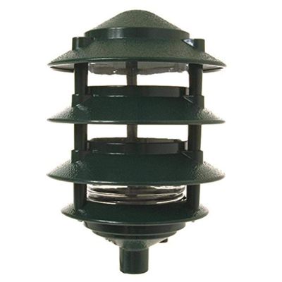 4-Tier Incandescent Metallic Garden Light, 1/2 in. NPT and 18 in. leads