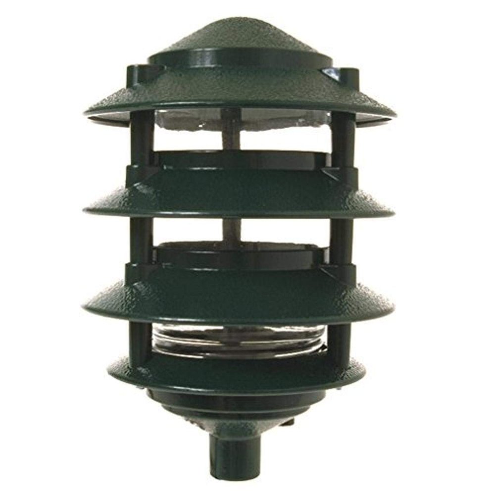 4-Tier Incandescent Metallic Garden Light, 1/2 in. NPT and 18 in. leads