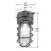 HALO VT100G 100W Vapor Tight Light, Gray view 3