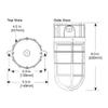 HALO VT100G 100W Vapor Tight Light, Gray view 4