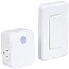 Westek Indoor Wireless Light Switch and Receiver Kit No Wiring Required, Up To 100ft Distance The Easy Way to Add a Switched Outlet, Ideal for Lamps,White,RFK1600LC view 1