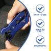 TEMPO DataShark 70029 Universal Cutter-Stripper for Flat or Round TV/UTP Cable | Cat5 Cat5e Cat6 | RG6 Quad RG59 RG7 RG11 (2023 Model), Blue view 3